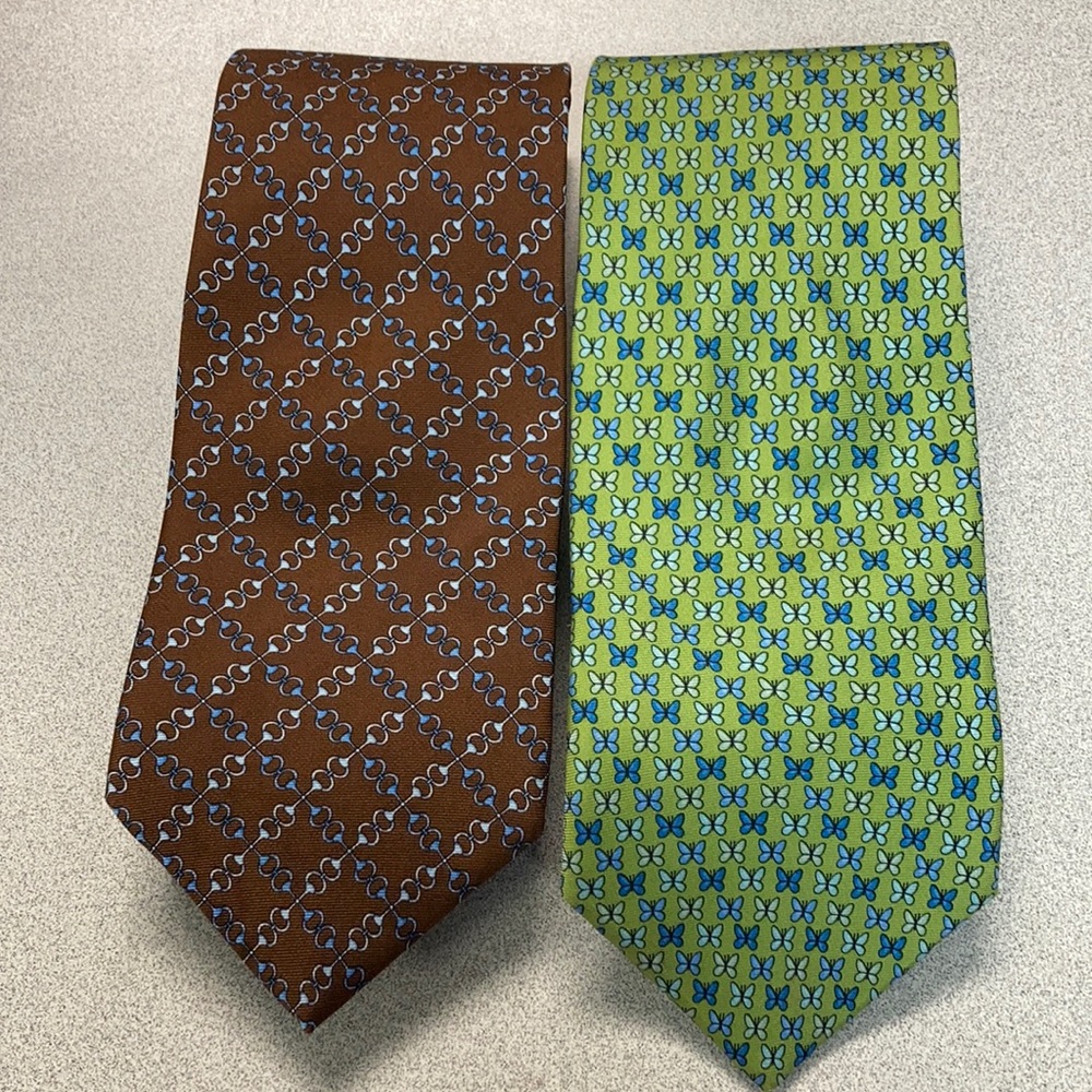 2 Brooks Brothers silk ties